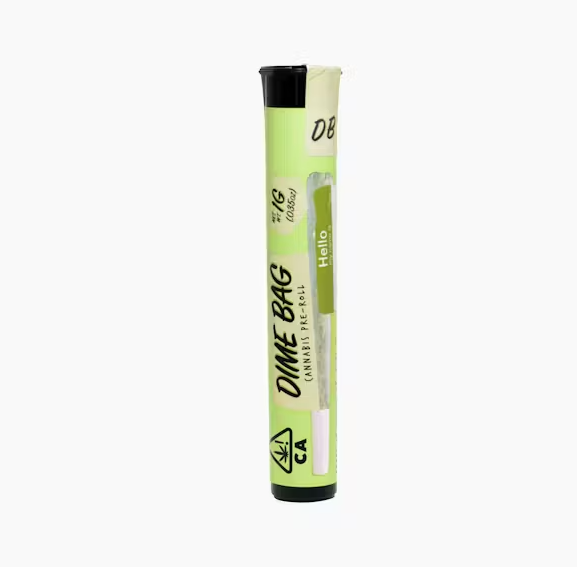 Photograph of product: Dime Bag Monterey Fog Preroll 1g