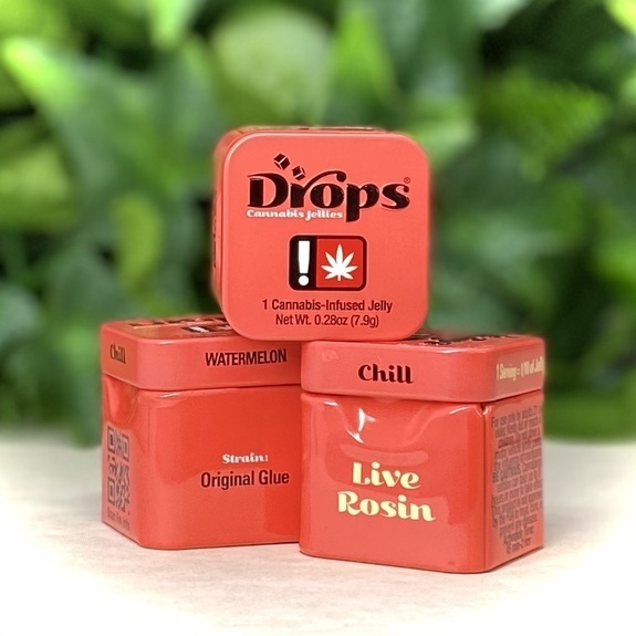 Photograph of product: Watermelon Chill - 2pc 100mg TH-oui Jelly - Drops