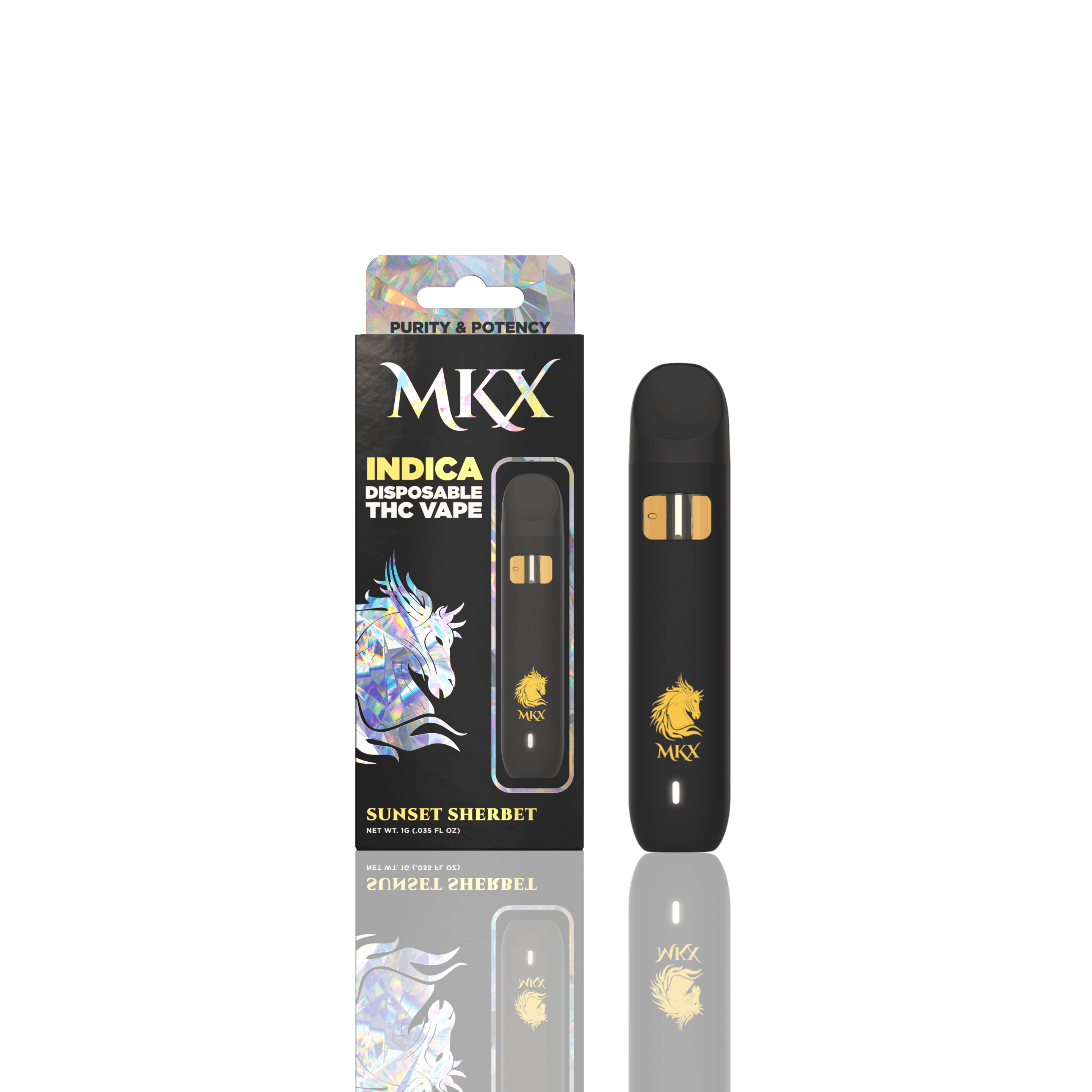 Photograph of product: MKX: Sunset Sherbet 1G Disposable Vape