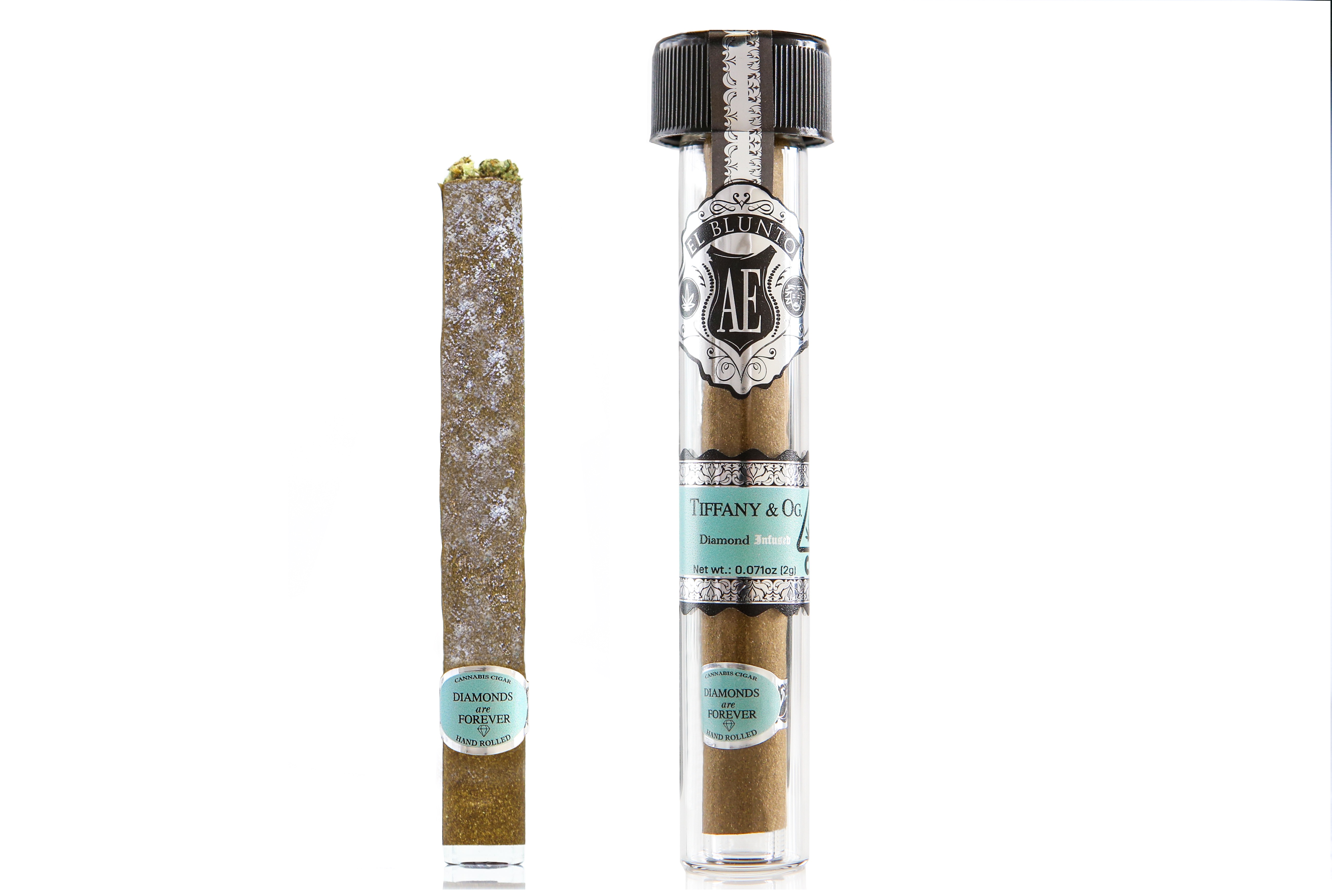 Photograph of product: El Blunto | The Oppenheimer Diamond Infused Blunt | 2.0g