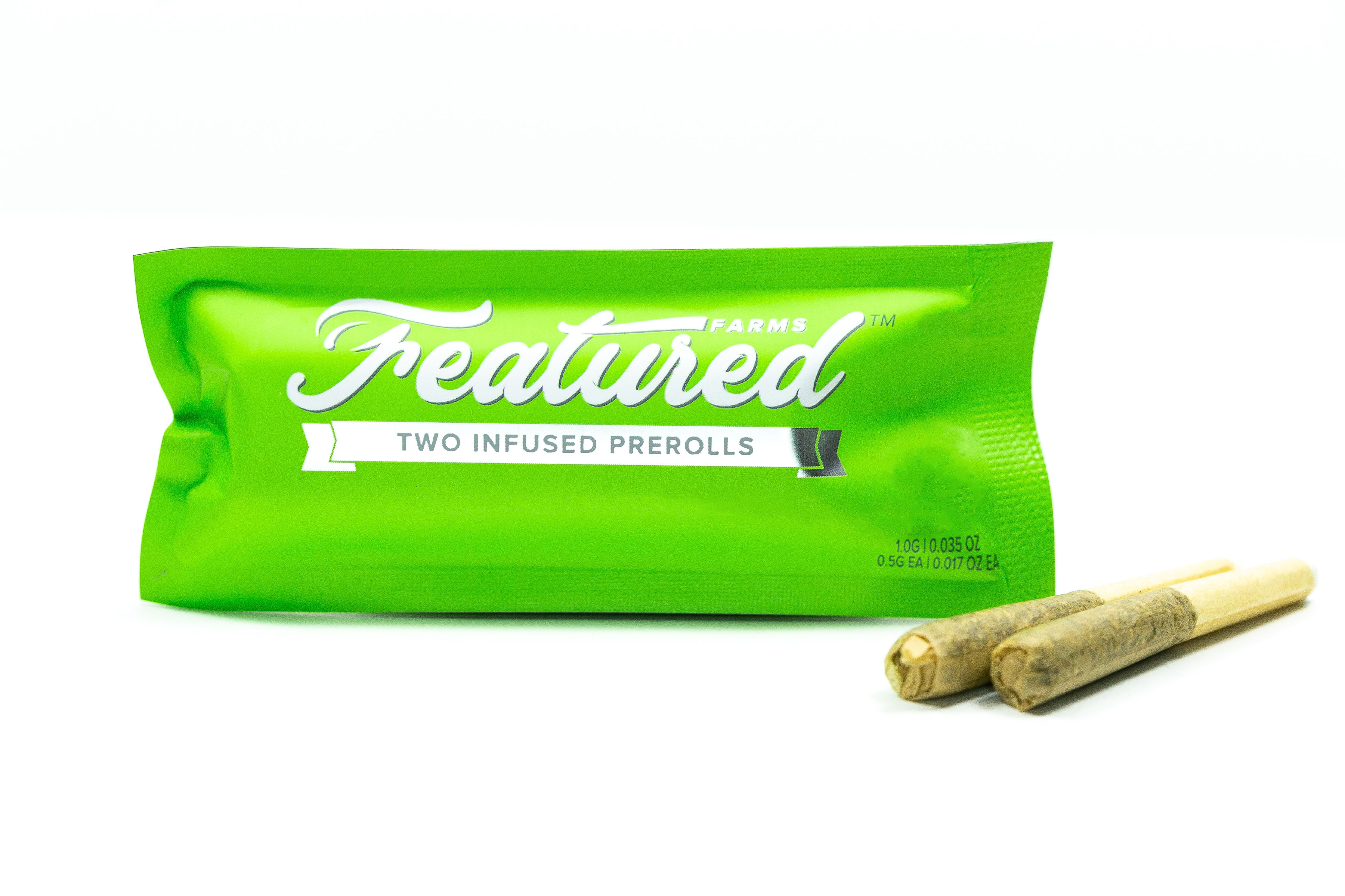 Photograph of Product: Featured Farms x Nature's Chemistry Strawberry Banana Infused 2pk Pre-Rolls 1g