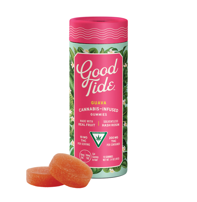 Photograph of product: Good Tide | Guava | Hybrid Gummies | 200mg
