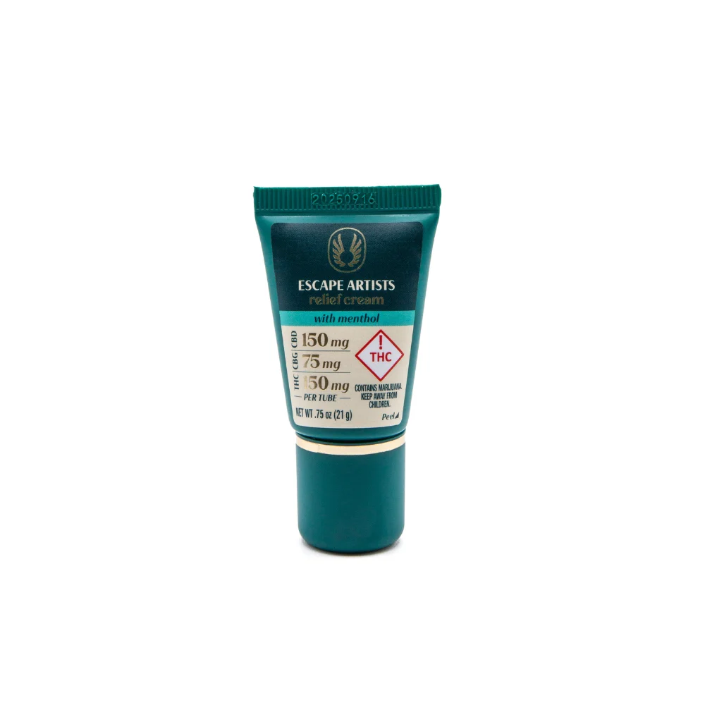 Photograph of product: Escape Artist | Relief Cream 2:1:2 | Menthol 0.75oz