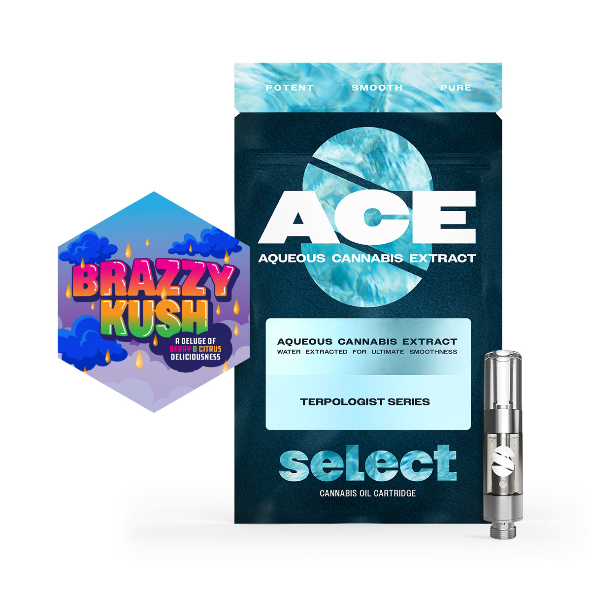 Photograph of product: ACE Brazzy Kush Cartridge 1g
