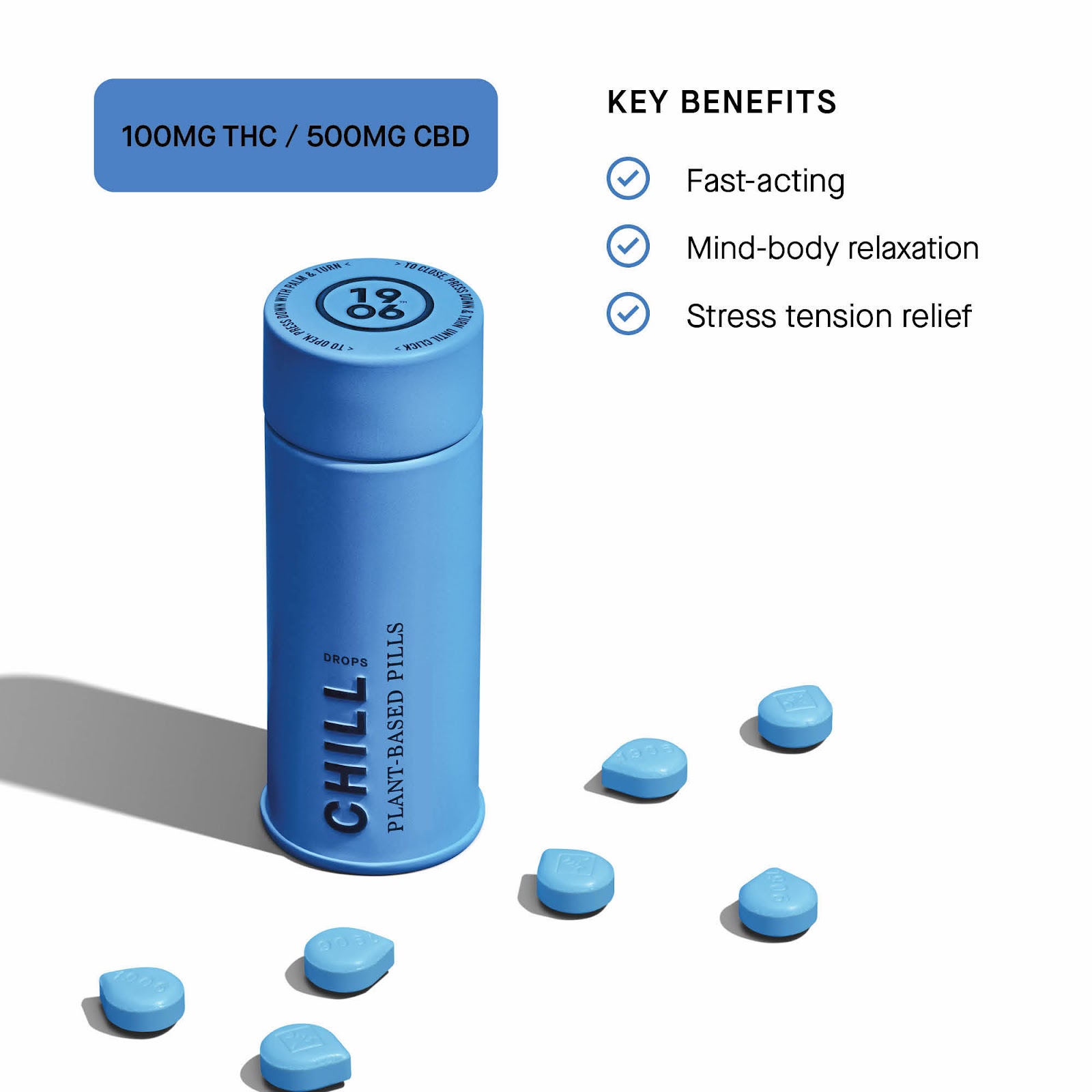 Photograph of product: Chill Tablets 20 Pack (100mg)