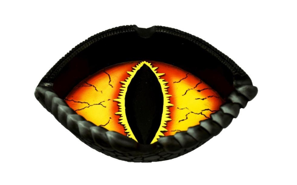Photograph of product: Dragon Eye | Polyresin Ashtray | 5.3" X 4"