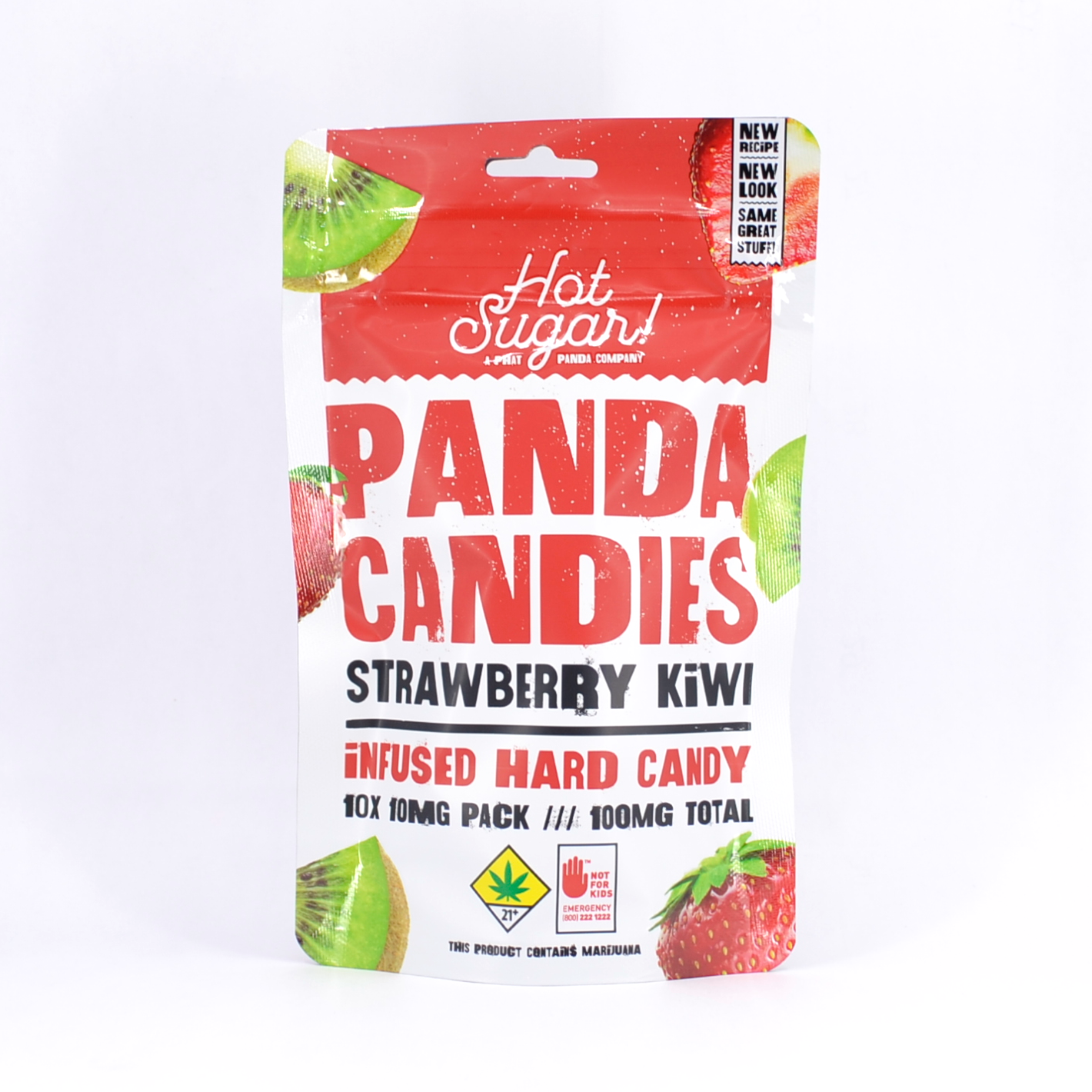 Photograph of product: Strawberry Kiwi Panda Candies | 10pk