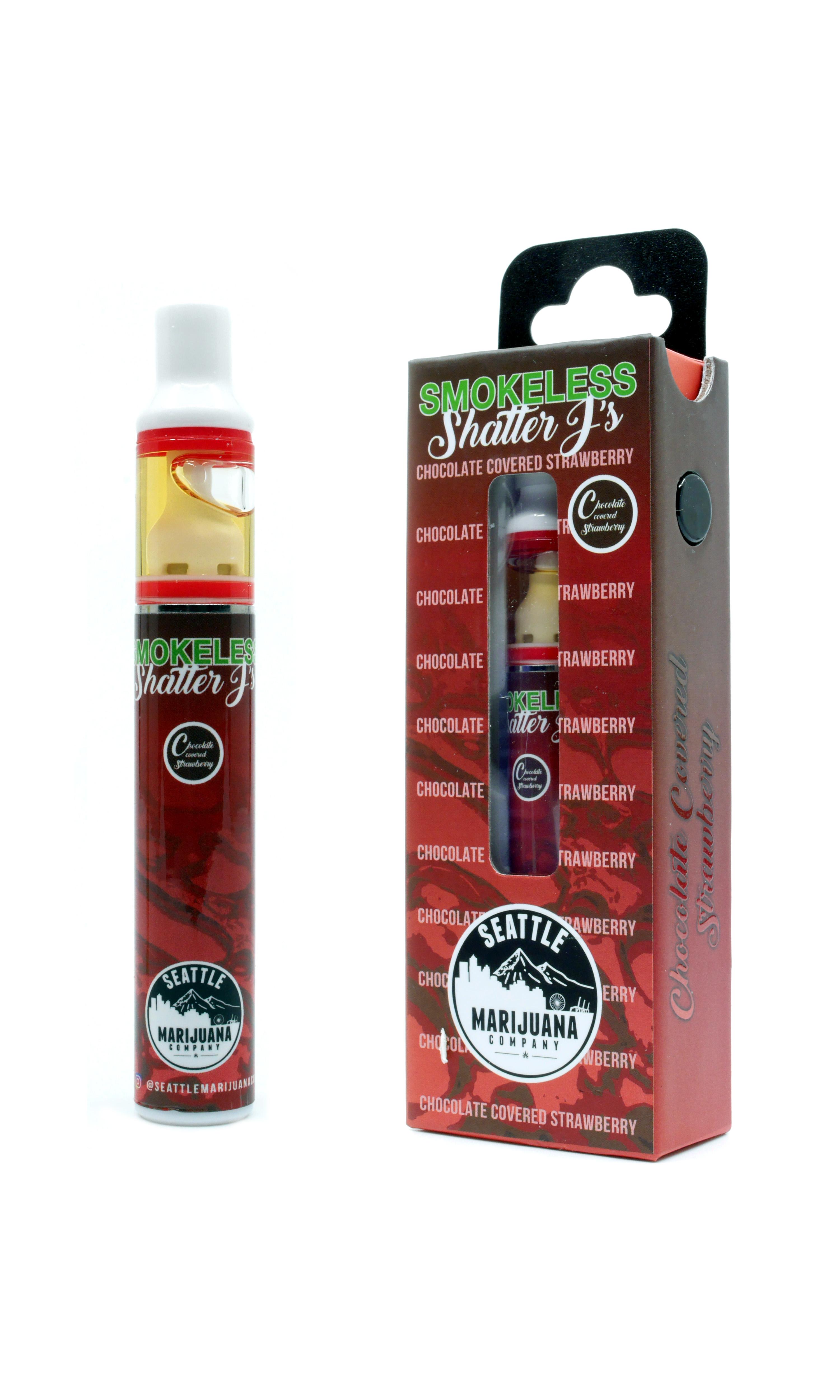 Photograph of product: Shatter J's: Chocolate Covered Strawberry - Disposable