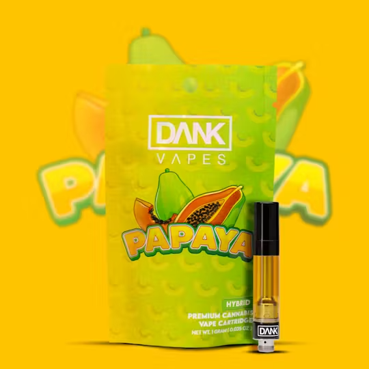 Photograph of product: DANK - 1g Vape Cart - Papaya (H)
