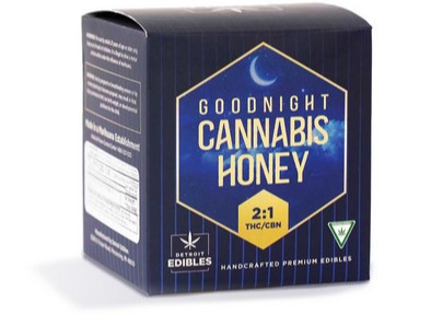 Photograph of product: Detroit Edibles - Goodnight Honey - 2:1 TH-oui/CBN 200mg Infused