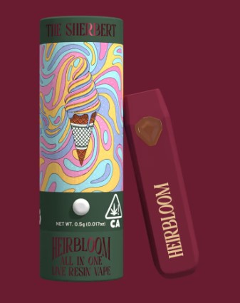Photograph of product: Heirbloom The Sherbert Live Resin AIO