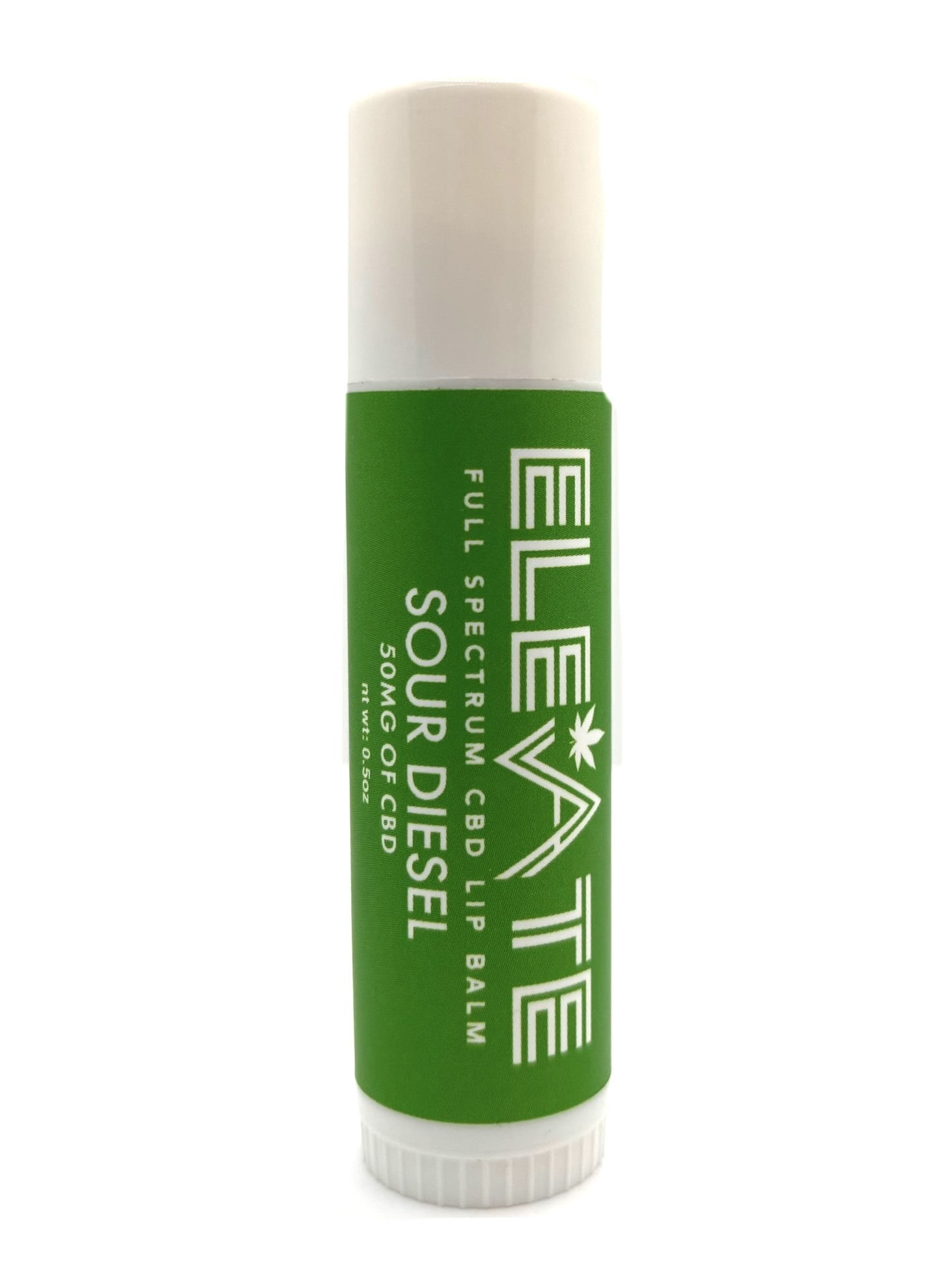 Photograph of product: Elevate Full Spectrum CBD Lip Balm - Sour Diesel - .05g