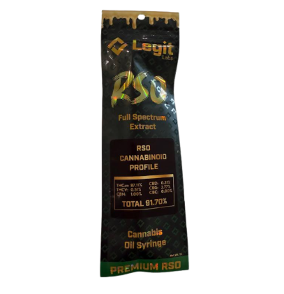 Photograph of product: RSO Dart (Syringe) l Full-Spectrum l Legit Labs