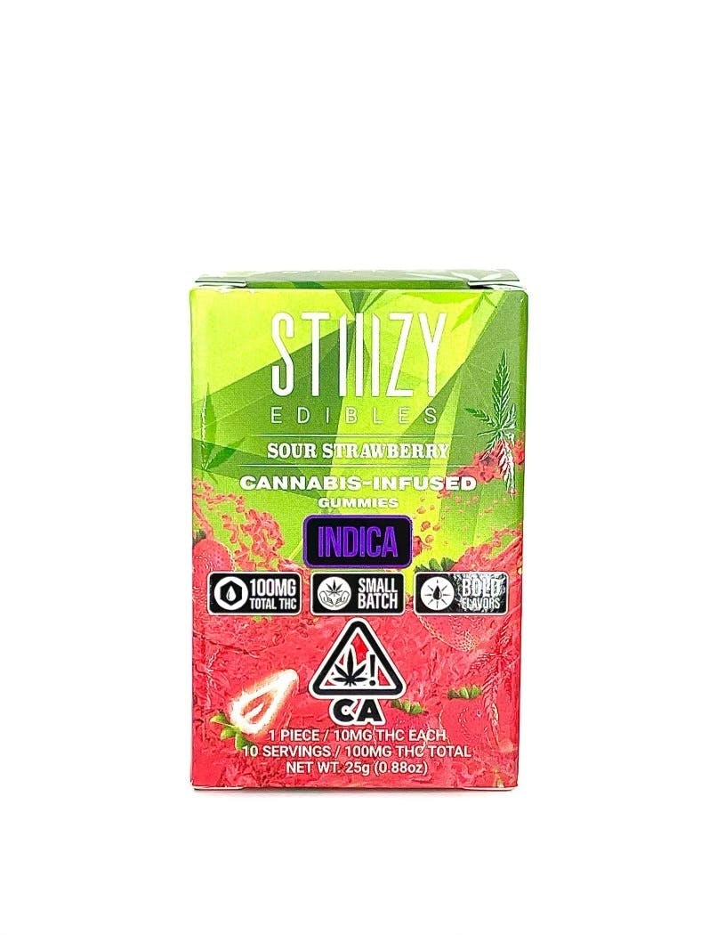 Photograph of product: STIIIZY - Nano Gummies - Oui'd - Sour Strawberry - 100mg