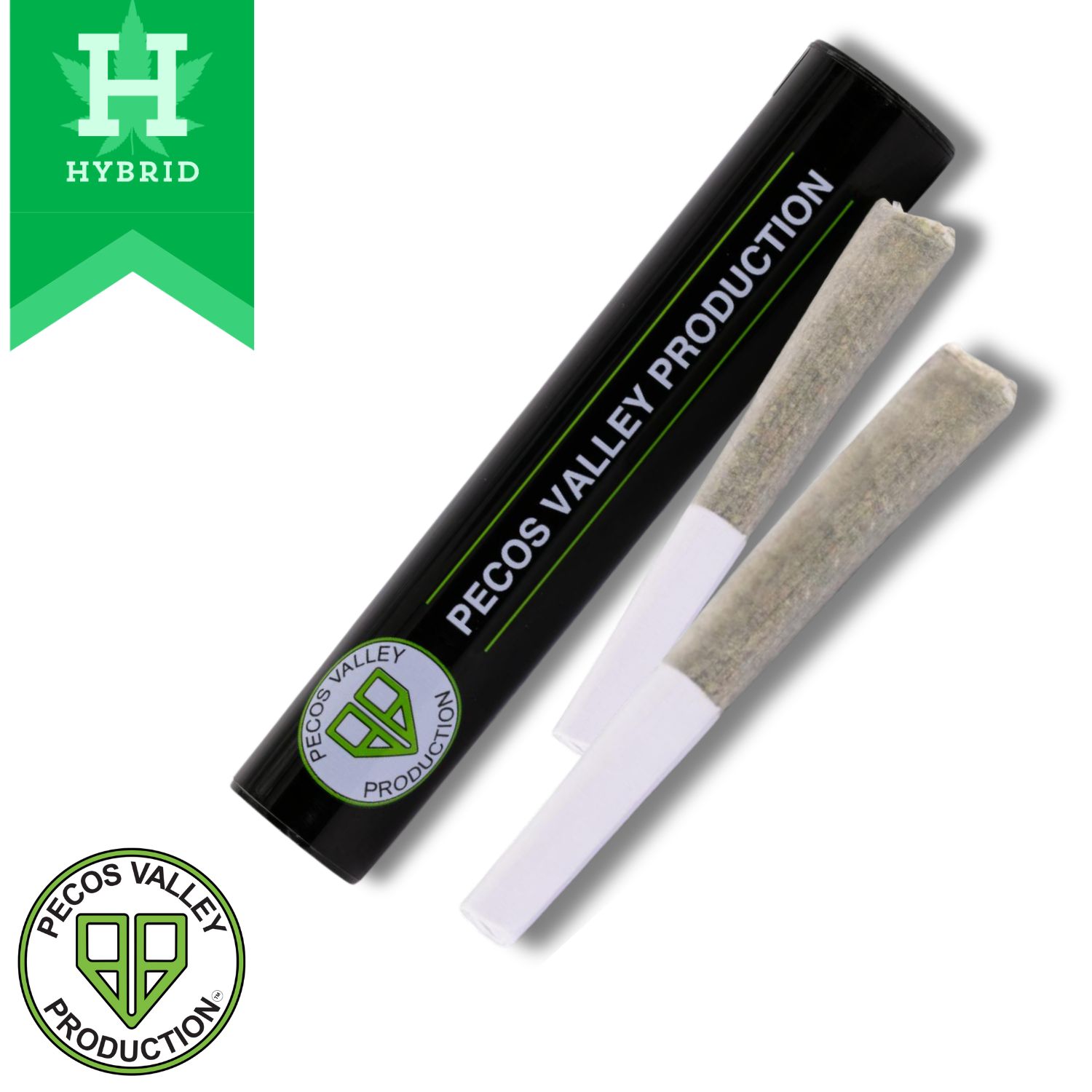 Photograph of product: PVP | Pre-Roll (Packs) | Non-Infused | 2pk | Headlamp (HYB) | 0.5g