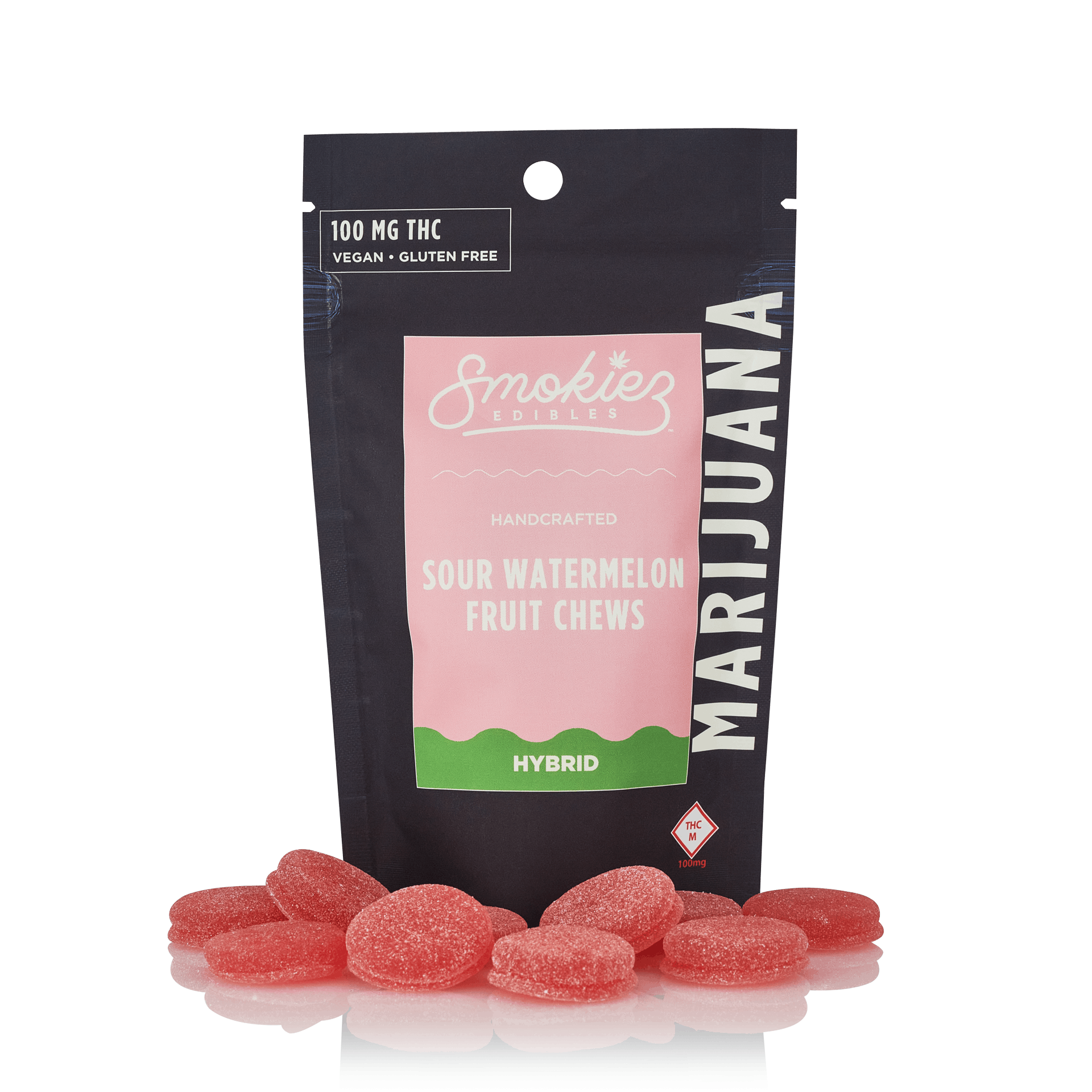 Photograph of product: Smokiez | Sour Watermelon | 10pk | 100mg