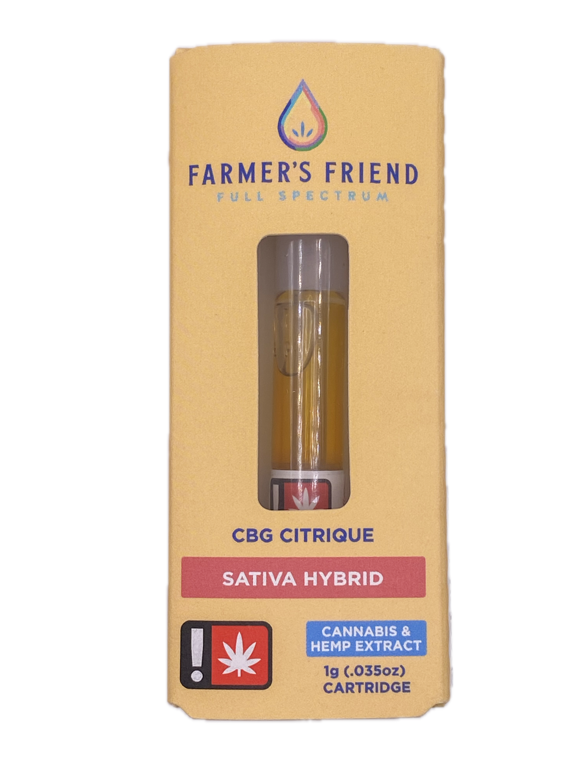 Photograph of product: FARMER'S FRIEND - VAPE - 1G - Oui'd - CBG - CITRIQUE