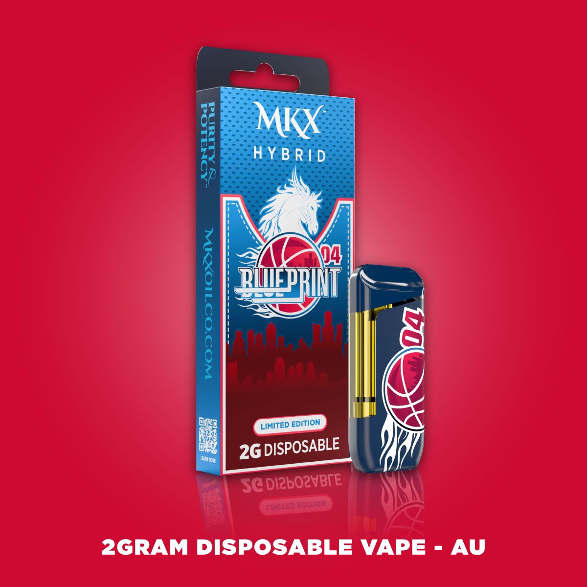 Photograph of product: MKX - *LIMITED EDITION* BLUEPRINT 04 - DISPOSABLE VAPE - 2G