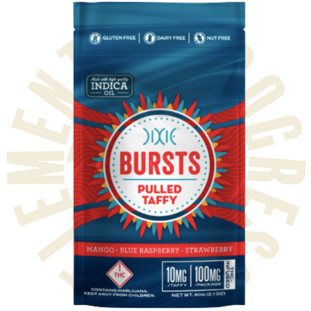 Photograph of product: DIXIE - LIVE ROSIN BURSTS - BLUE RASPBERRY