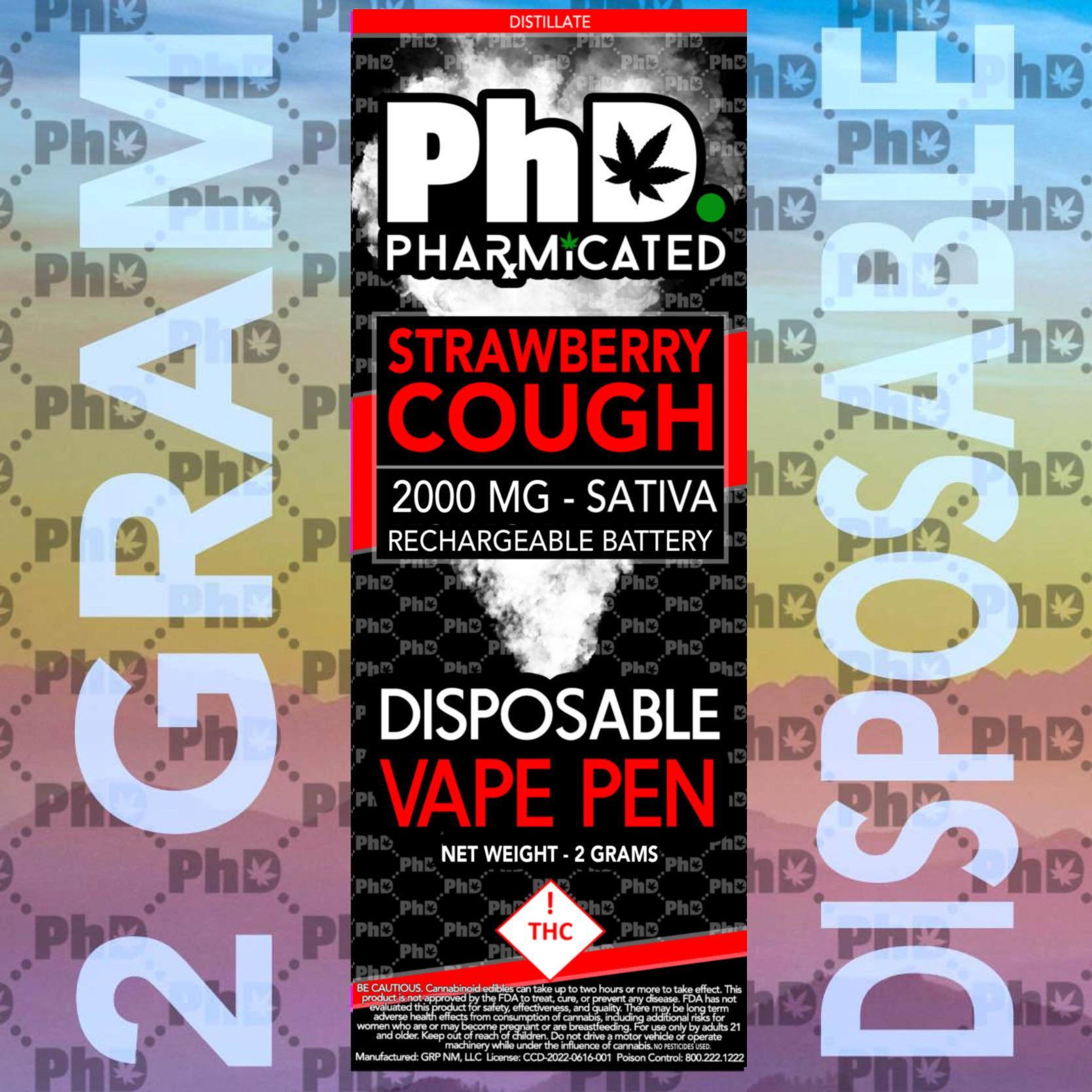 Photograph of product: 2G Disposable - Strawberry Cough (Oui'd)