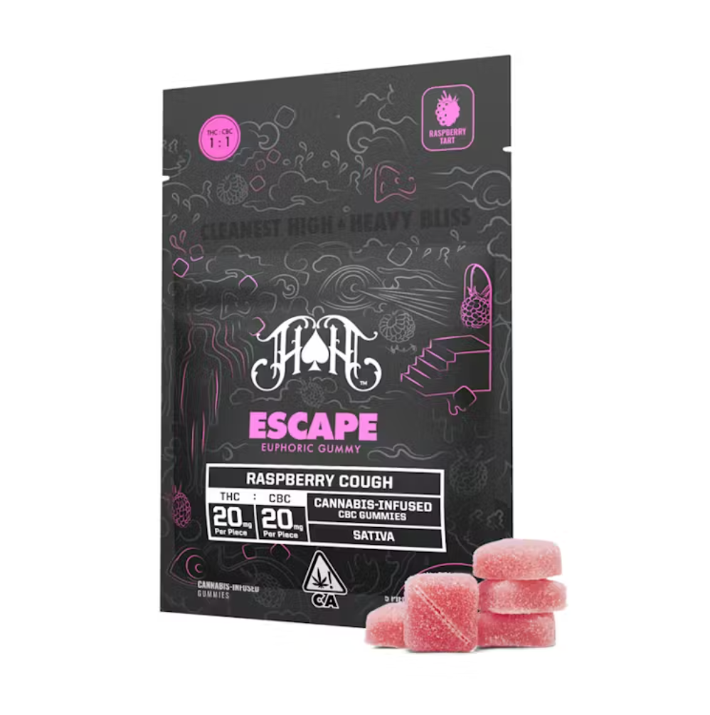 Photograph of product: ESCAPE BLISS RASPBERRY COUGH TH-oui:CBC 1:1