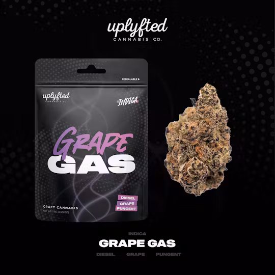 Photograph of product: UPLYFTED | GRAPE GAS - PREPACK Oui'd - 3.5g