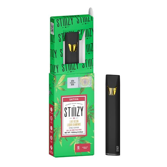 Photograph of product: Stiiizy Live Resin AIO Vape Green Crack 1g - 