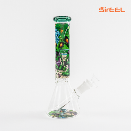 Photograph of product: 10" SirEEL Ancient Alien Beaker Bong with Bowl