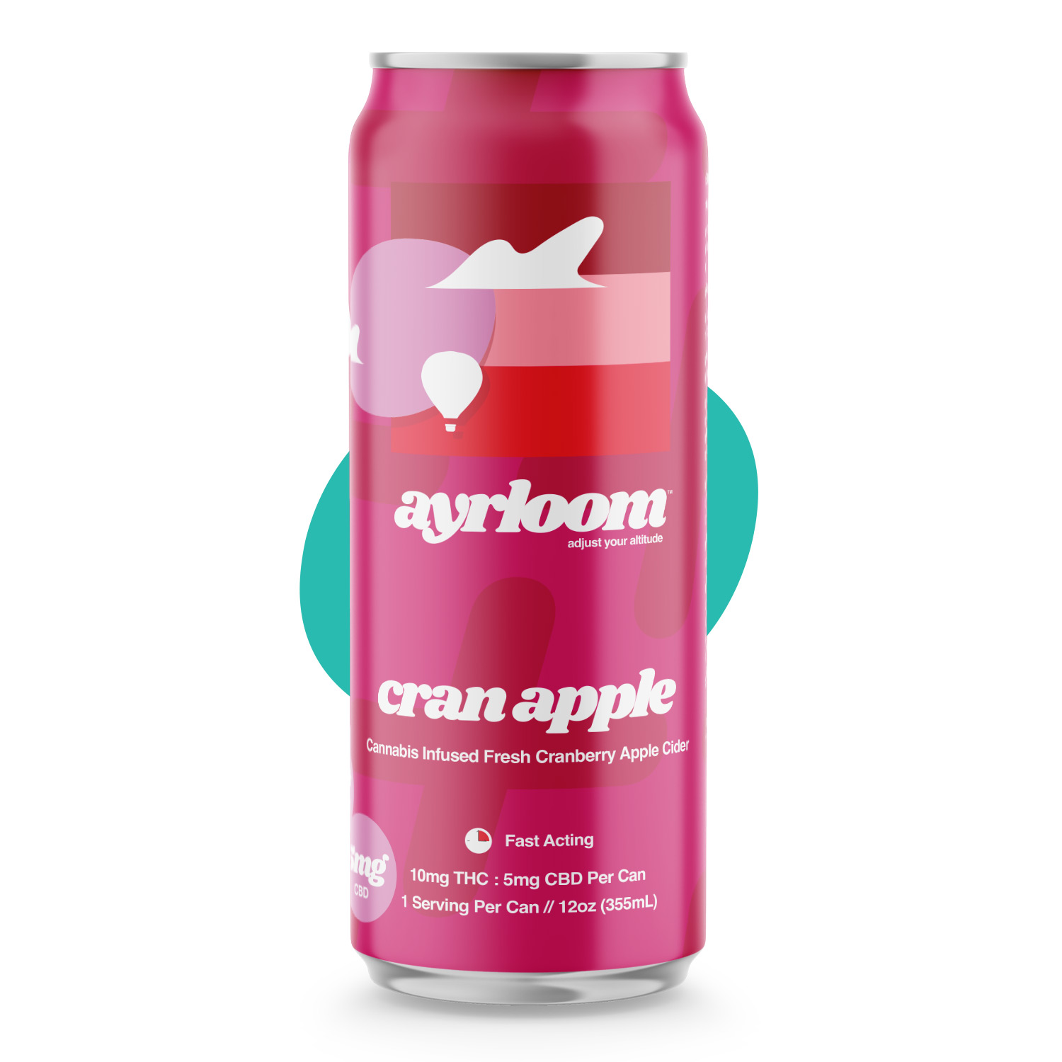Photograph of Product: Ayrloom | Cranberry Apple | 2:1 | 10MG THC : 5MG CBD| Singles
