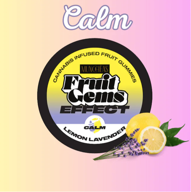 Photograph of product: Muncheas | Fruit Gems | Lemon Lavender  | 100mg