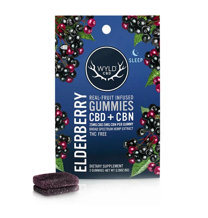 Photograph of product: Wyld CBD Elderberry  50mg CBD : 10mg CBN