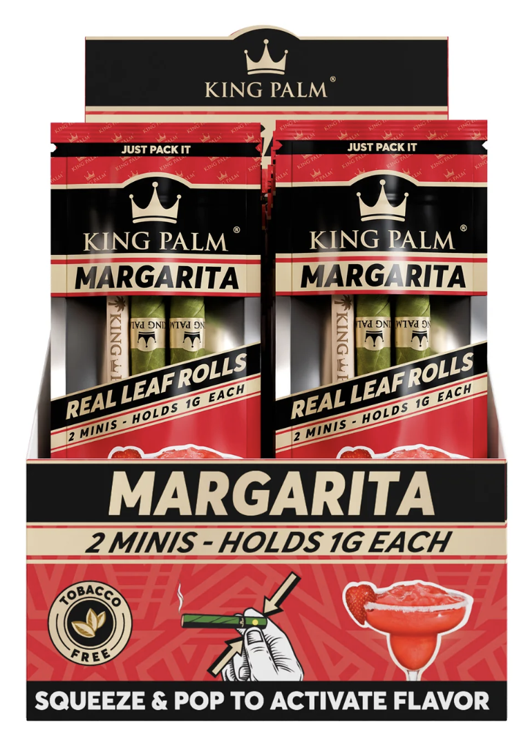 Photograph of product: KING PALM | Margarita | Leaf Tube | Mini Size 2pk