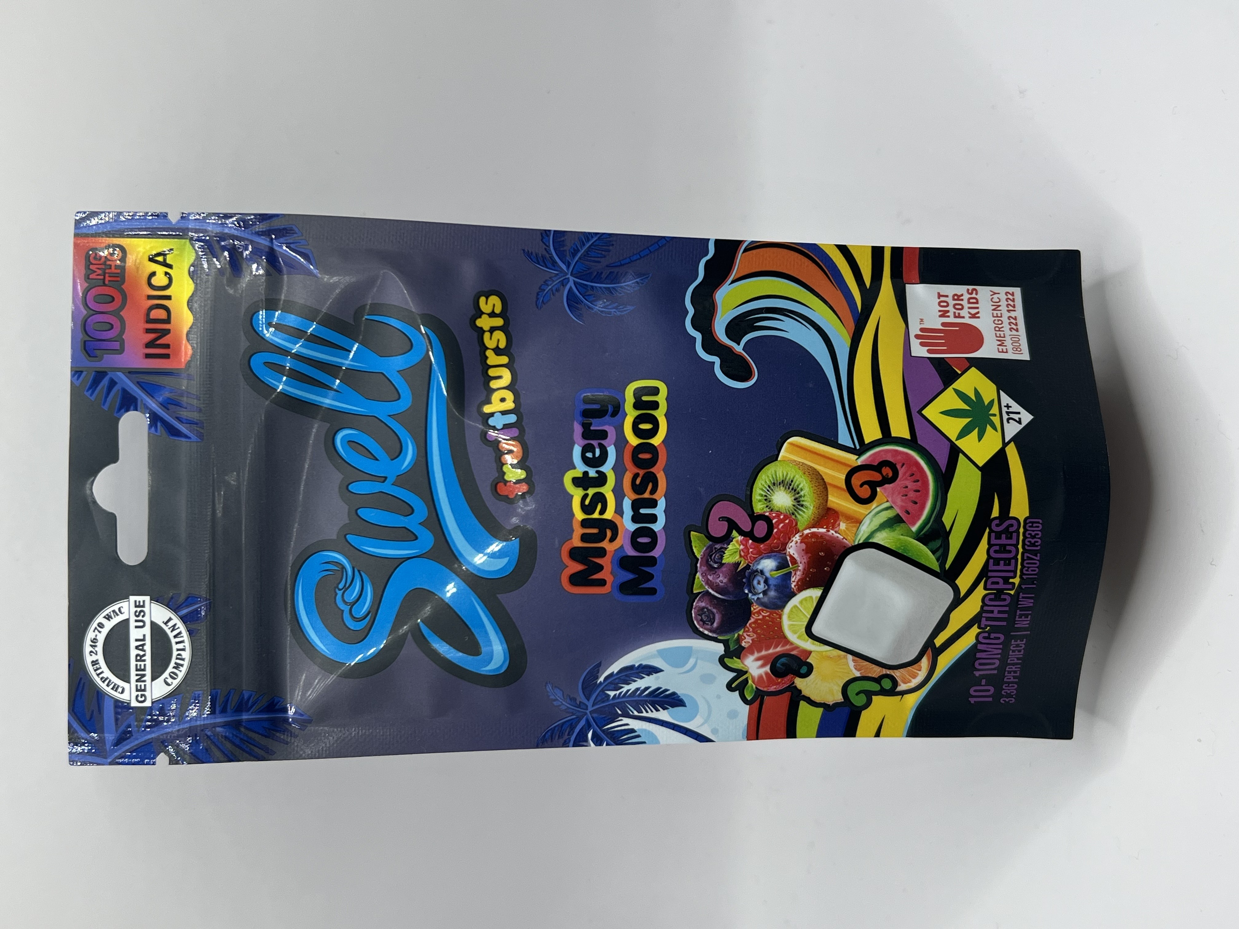 Photograph of product: Fruit Burst - Mystery Monsoon Oui'd 100mg - EDIBLE