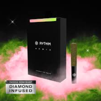 Photograph of product: RYTHM REMIX WATERMELON Z 5PK INFUSED PRE-ROLLS 2.5G