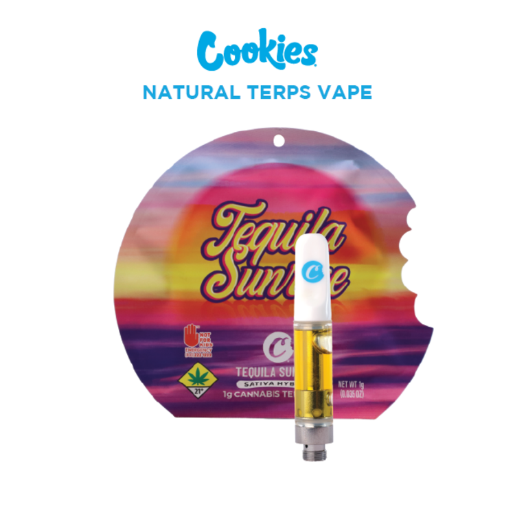 Photograph of product: Cookies: Tequila Sunrise - Natural Terps Cartridge