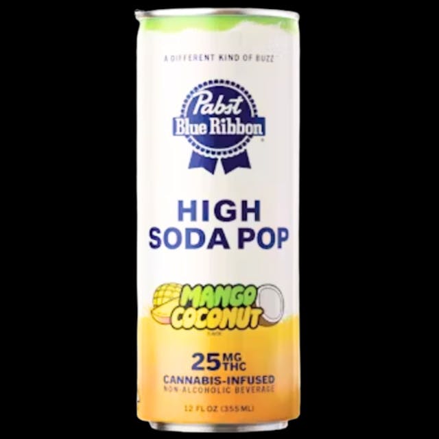 Photograph of product: Mango Coconut 25mg Soda Pop - 