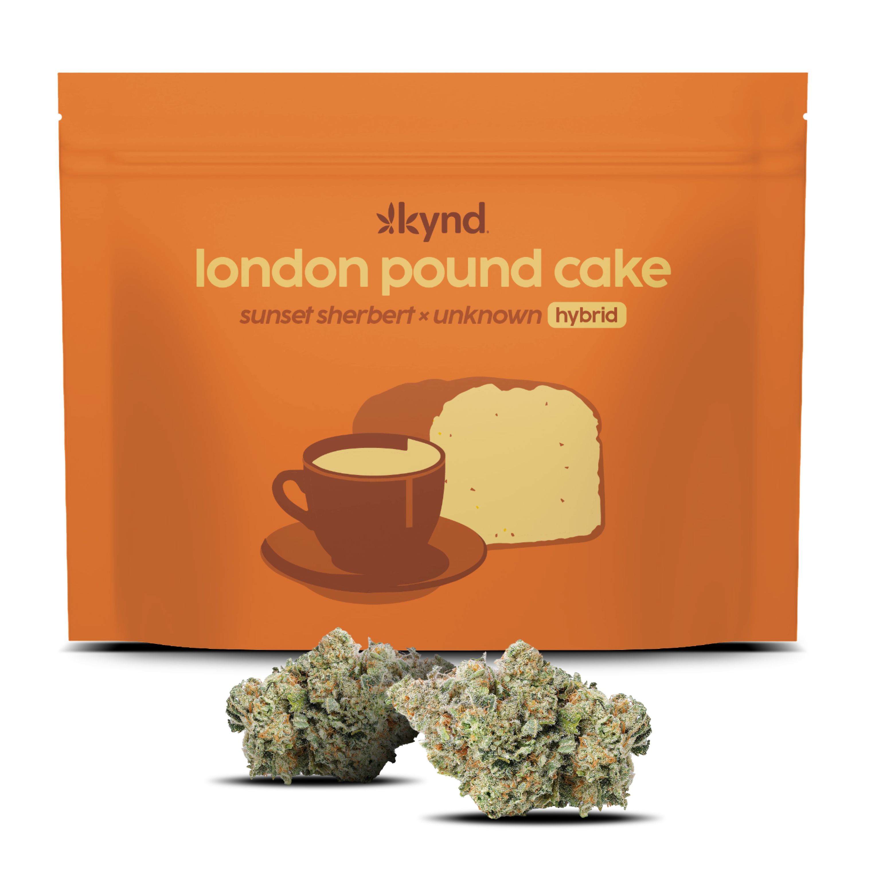 Photograph of product: Kynd London Pound Cake (H) Flower 3.5g