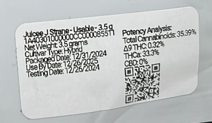 Photograph of Product: Strane Juicee J 3.5g