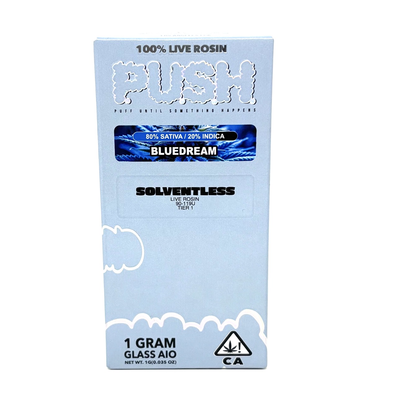 Photograph of product: PUSH: BLUE DREAM 1G LIVE ROSIN ALL-IN-ONE