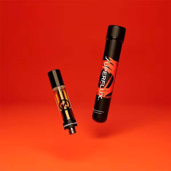 Photograph of product: HMTDB- Superflux Dutch Treat x Cherry Pie (H) Live Resin Cartridge 0.5g