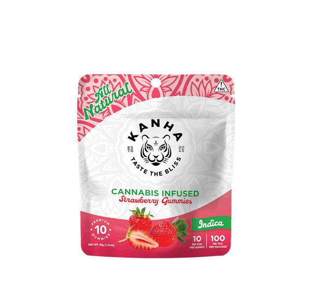Photograph of product: Strawberry Gummy | 100MG | 10-pack