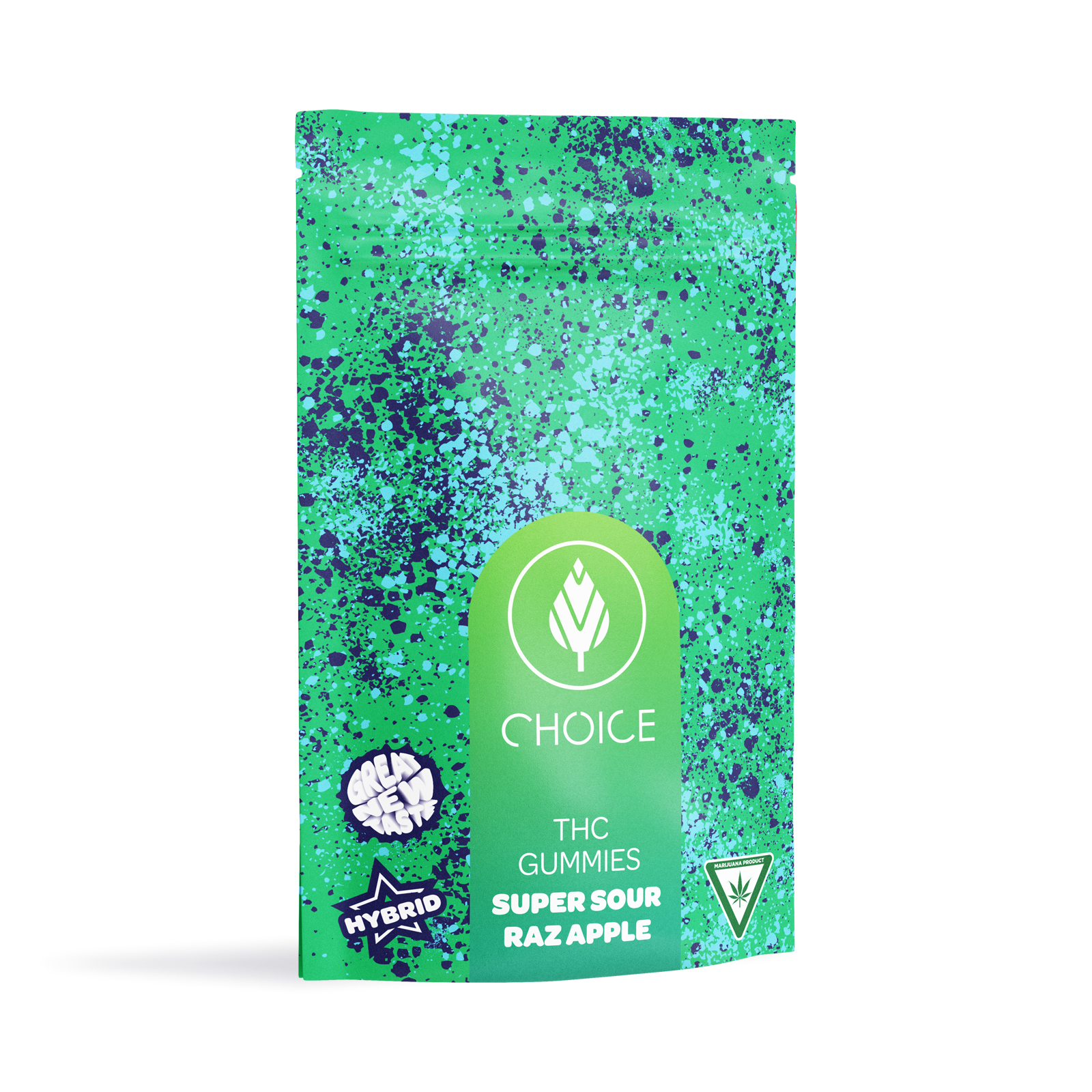 Photograph of product: Super Sour Raz Apple Chews | 200mg