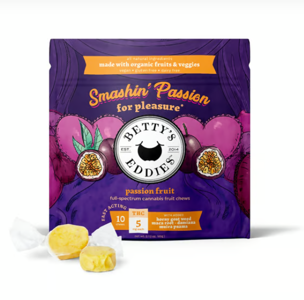Photograph of product: 5mg | 10pk | Fruit Chew Smashin' Passion