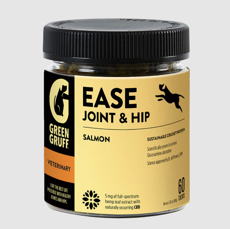 Photograph of product: Green Gruff - 60pk CBD Dog Treats - Gold Vet Ease