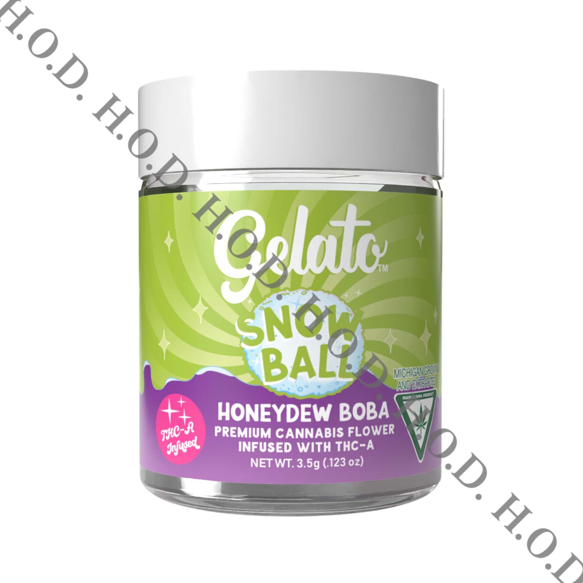 Photograph of product: Gelato Honeydew Boba Snowballs 3.5g