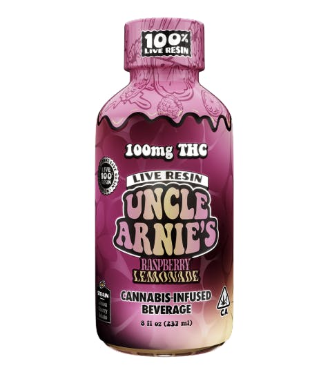 Photograph of product: 100% Live Resin Raspberry Lemonade 100mg - 