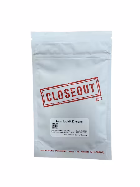 Photograph of product: Closeout | 7g Ground Flower | Humboldt Dream