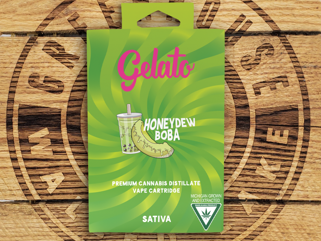 Photograph of product: Gelato | Honeydew Boba | 1g Cart