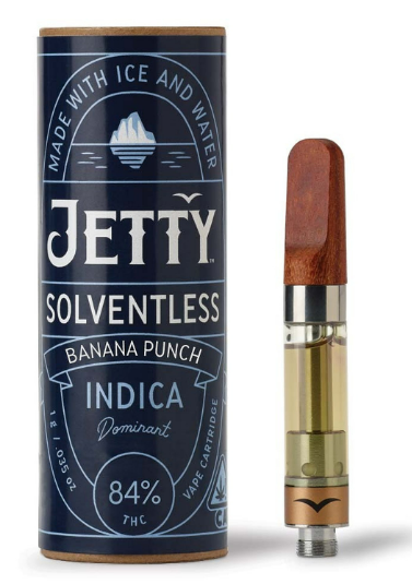 Photograph of product: Jetty Banana Punch OCAL Solventless Cartridge