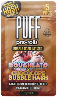 Photograph of product: Doughlato x Chocolope [H] - Bubble au chocolat Prerolls 5PK